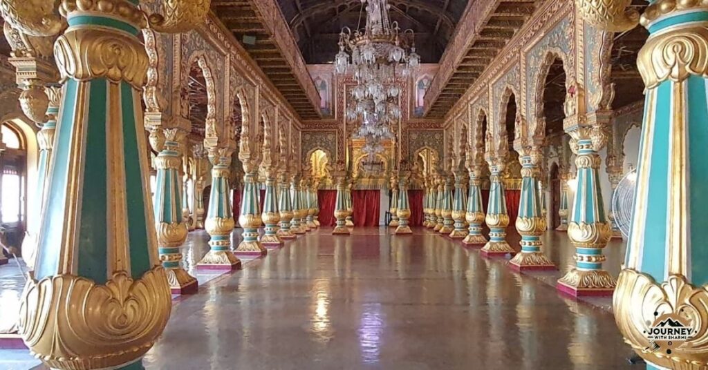 Stunning Amba Vilas Durbar Hall.