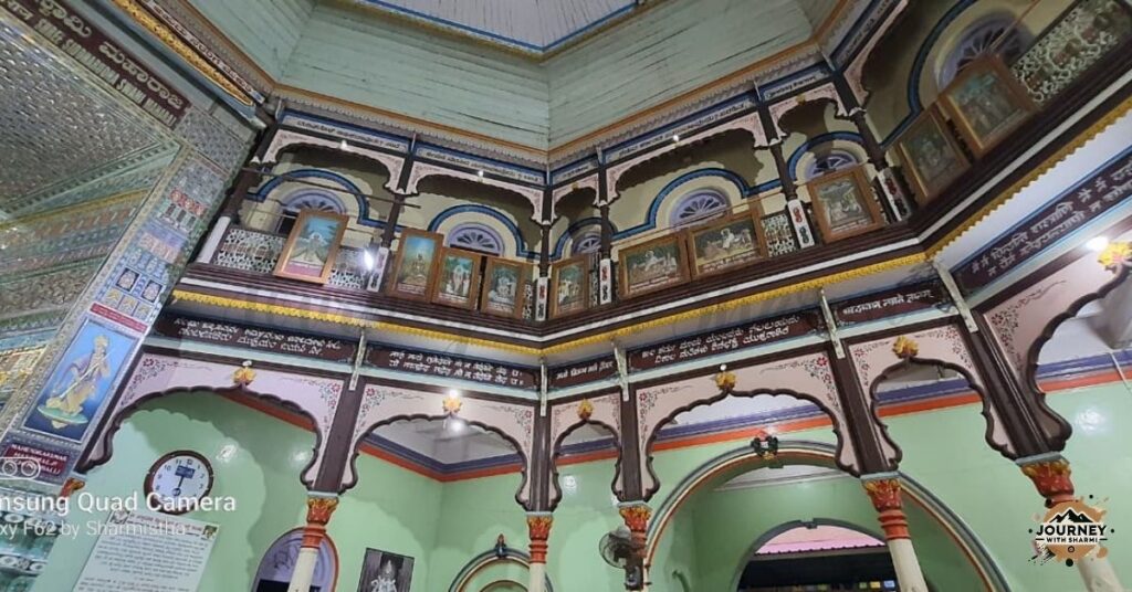 Main temple of Hubli Siddharoodha Math with its divine aura, attracting devotees for prayer, meditation, and spiritual peace