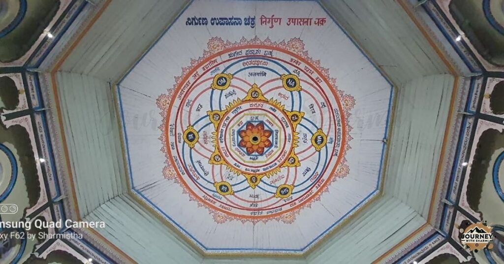 Main temple of Hubli Siddharoodha Math with its divine aura, attracting devotees for prayer, meditation, and spiritual peace