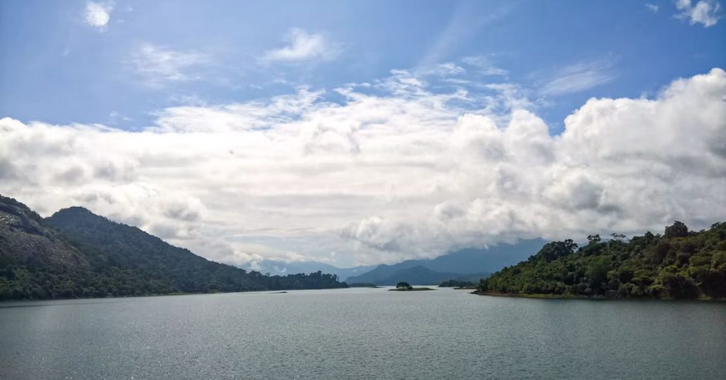 Thenmala Dam Reservoir, Thenmala, Kerala, India